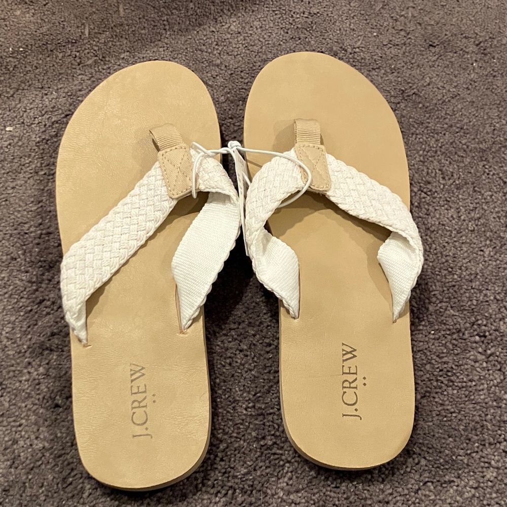 NWT JCrew flip flops